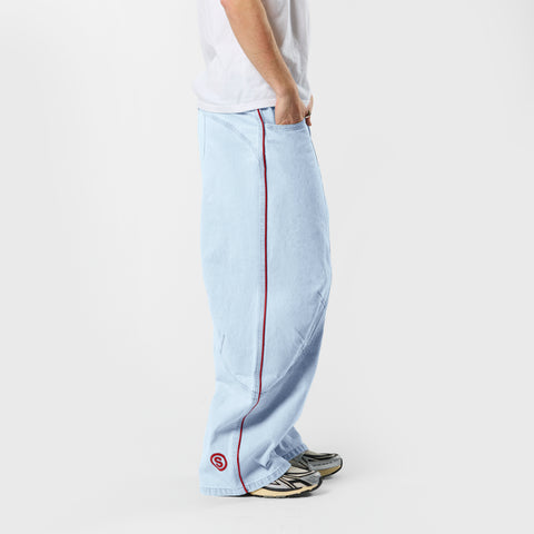 Off Season / S Club Big Barrel Jeans - Bleached