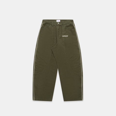 Off Season / S Club Big Barrel Jeans - Dusty Green
