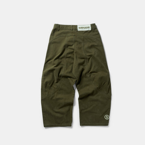 Off Season / S Club Big Barrel Jeans - Dusty Green