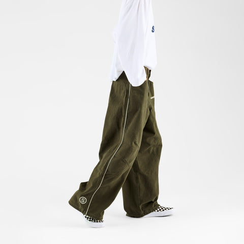 Off Season / S Club Big Barrel Jeans - Dusty Green