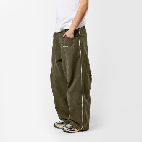 Off Season / S Club Big Barrel Jeans - Dusty Green