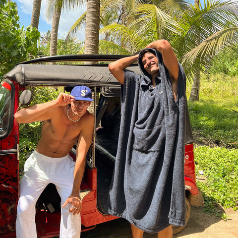 Essentials Towel Poncho - Coastal Blue