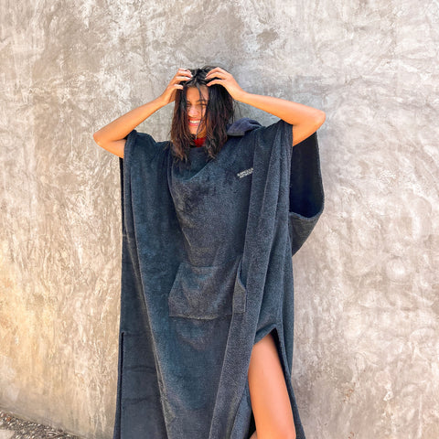 Essentials Towel Poncho - Coastal Blue