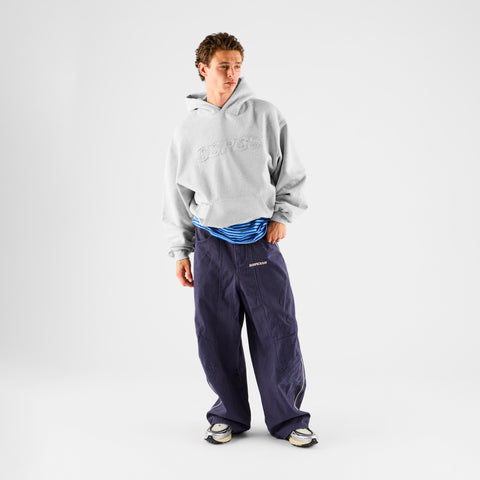 Summer Stripes / SSPCS Applique Hoodie - Ash