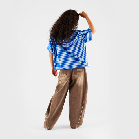 Summer Stripes / SSPCS Applique Striped Tee - Blue