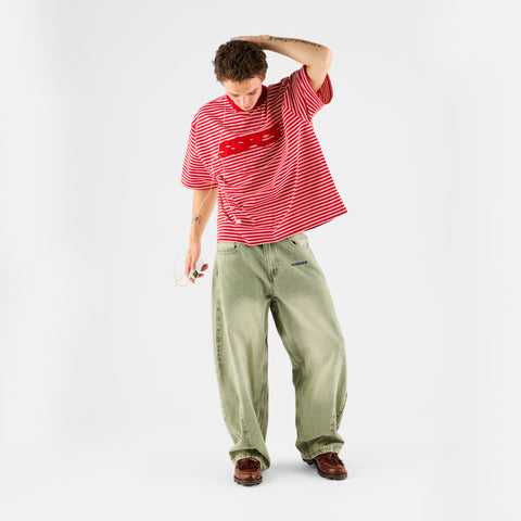 Summer Stripes / SSPCS Applique Striped Tee - Red