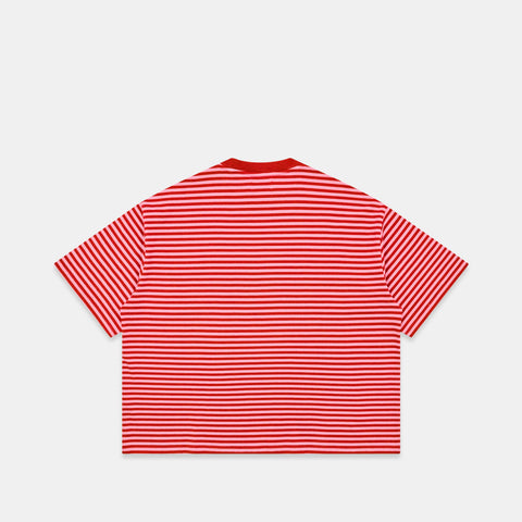 Summer Stripes / SSPCS Applique Striped Tee - Red