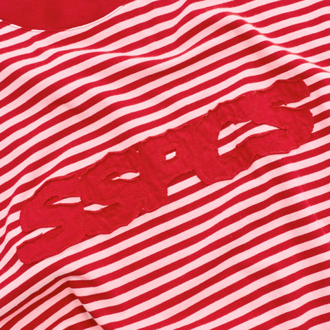 Summer Stripes / SSPCS Applique Striped Tee - Red