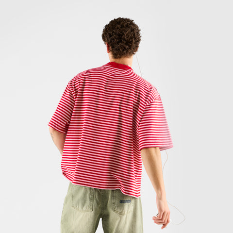 Summer Stripes / SSPCS Applique Striped Tee - Red