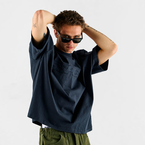 Summer Stripes / SSPCS Applique Tee - Nightfall