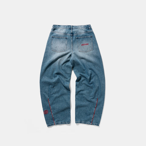 PL / SSPCS Club Barrel Jeans - Washed Blue