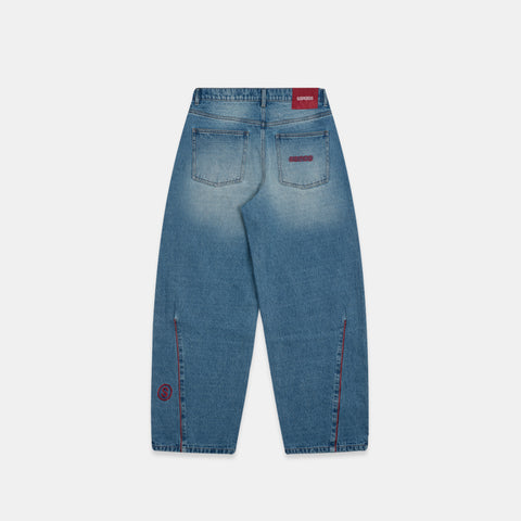 PL / SSPCS Club Barrel Jeans - Washed Blue