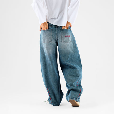 PL / SSPCS Club Barrel Jeans - Washed Blue