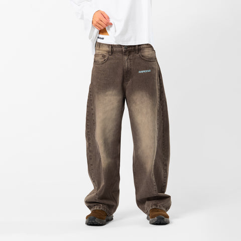 PL / SSPCS Club Barrel Jeans - Washed Espresso