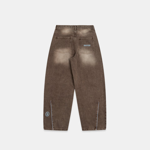PL / SSPCS Club Barrel Jeans - Washed Espresso
