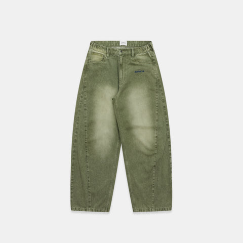 Fall / SSPCS Club Barrel Jeans - Washed Green