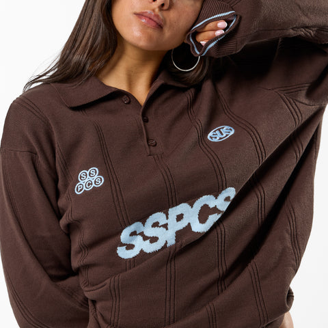 Fall / SSPCS Club Longsleeve Cotton Polo - Brown