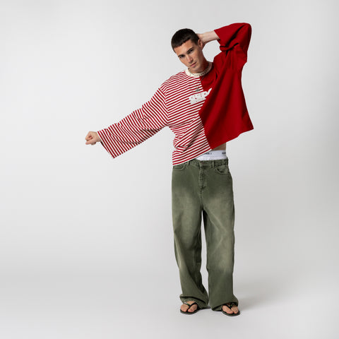 PL / SSPCS Split Longsleeve - Ruby