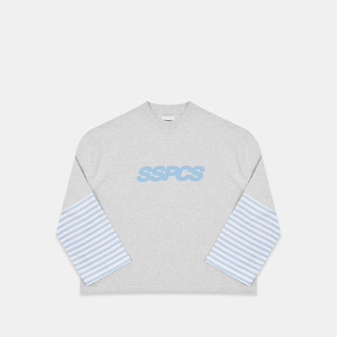 Summer Stripes / SSPCS Striped Layered Longsleeve - Celestial Blue