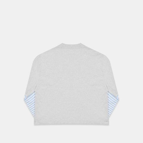 Summer Stripes / SSPCS Striped Layered Longsleeve - Celestial Blue