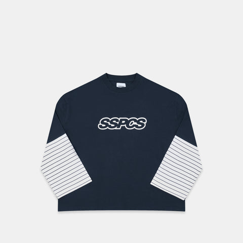 Summer Stripes / SSPCS Striped Layered Longsleeve - Nightfall