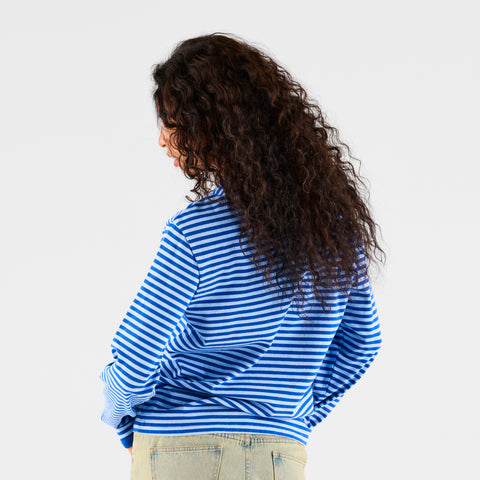 Summer Stripes / SSPCS Striped Ringer Longsleeve - Blue