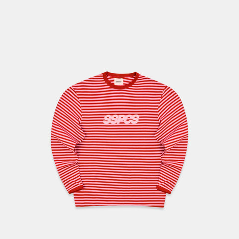 Summer Stripes / SSPCS Striped Ringer Longsleeve - Red