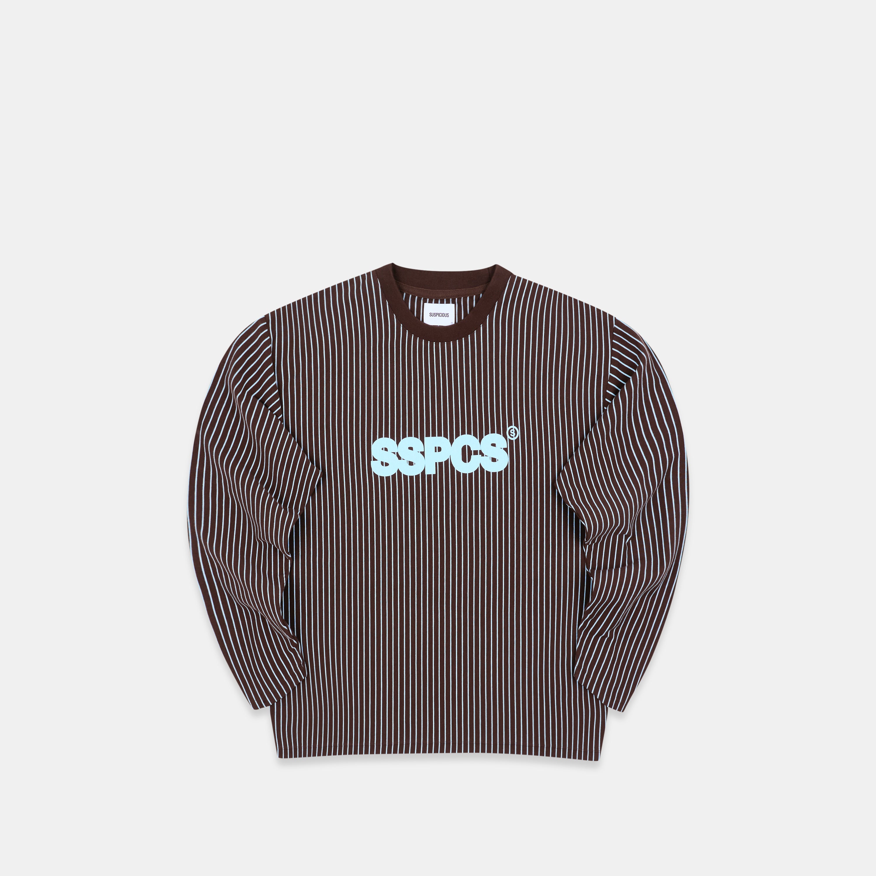 【ᓚᘏᗢ】 SSPCS Striped Longsleeve - Espresso – Suspicious Antwerp