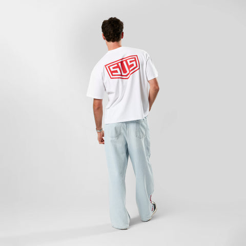 Racer / SUS Logo Tee - White