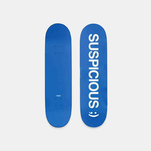 The Suspicious Skateboard - Blue