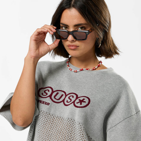 S2 / SUS* Knitted Tee - Neutral Heather