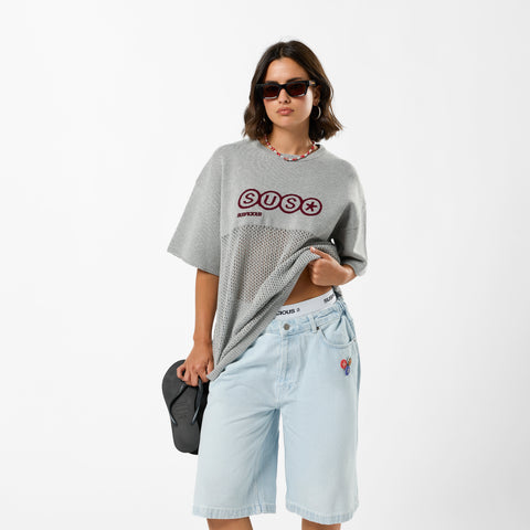 S2 / SUS* Knitted Tee - Neutral Heather