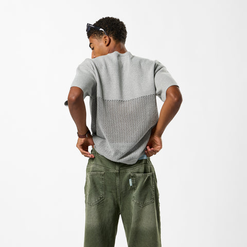 S2 / SUS* Knitted Tee - Neutral Heather