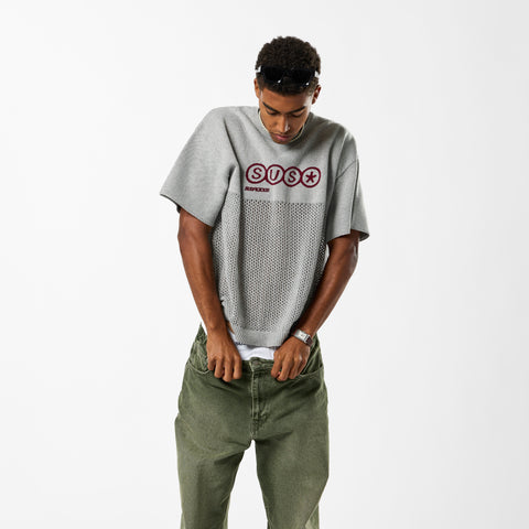 S2 / SUS* Knitted Tee - Neutral Heather
