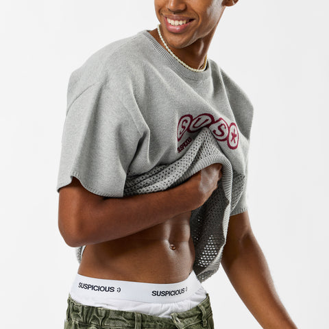 S2 / SUS* Knitted Tee - Neutral Heather