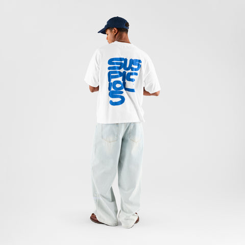 Bestsellers GTD / S(us)USPICOUS Tee - White & Big Blue