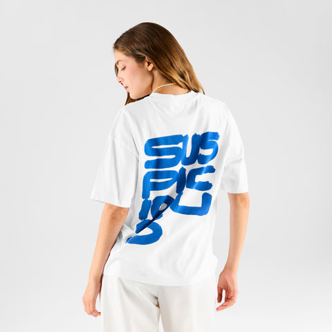 Bestsellers GTD / S(us)USPICOUS Tee - White & Big Blue