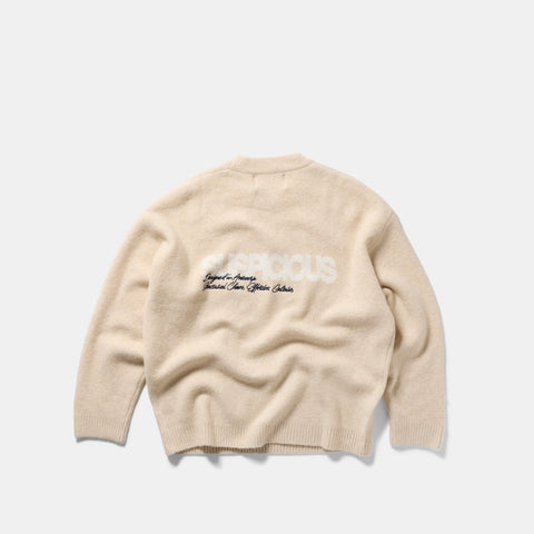 Winter 2 / Script Knitted Sweat - Dune