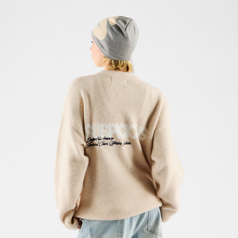 Winter 2 / Script Knitted Sweat - Dune