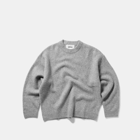 Winter 2 / Script Knitted Sweat - Heather Grey