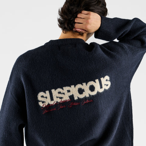 Winter 2 / Script Knitted Sweat - Nightfall
