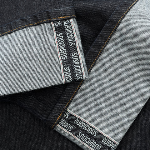 Winter2 / Selvedge Turn-Up Baggy Jeans - Indigo