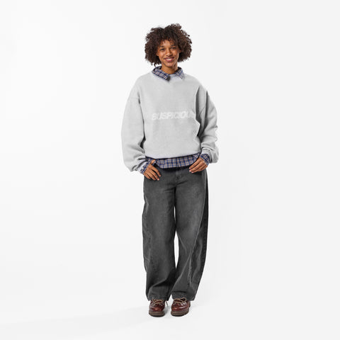 PL / Slanted Crewneck - Neutral Heather