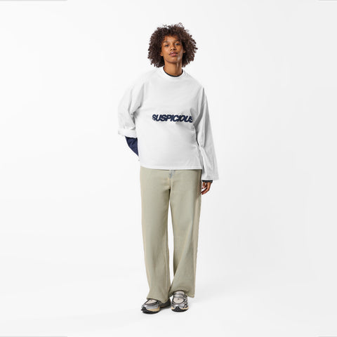 PL / Slanted Longsleeve - White