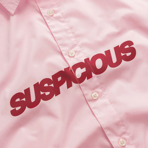 Summer / Slanted Shortsleeve Shirt - Baby Pink