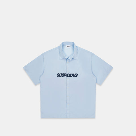 Summer / Slanted Shortsleeve Shirt - Celestial Blue