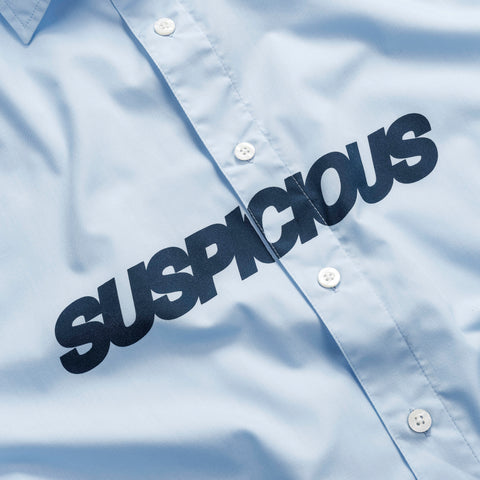 Summer / Slanted Shortsleeve Shirt - Celestial Blue