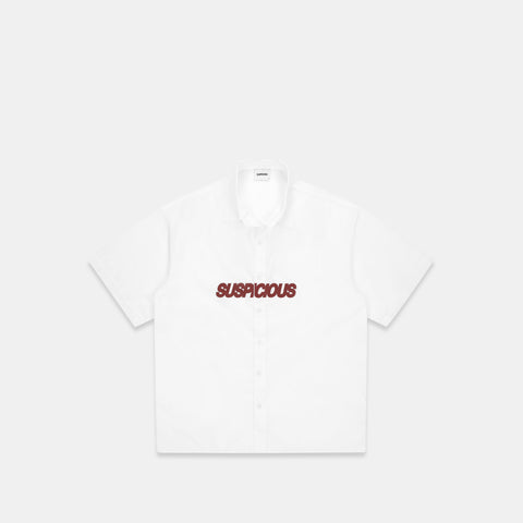 Summer / Slanted Shortsleeve Shirt - White