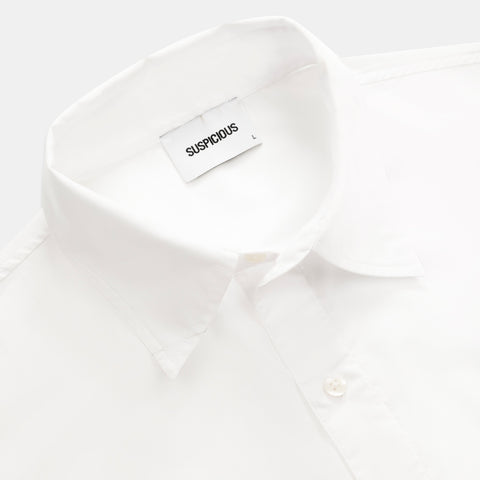 Summer / Slanted Shortsleeve Shirt - White