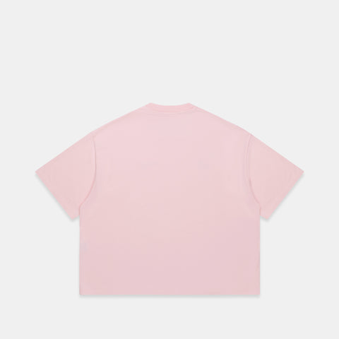 Summer / Slanted Tee - Baby Pink